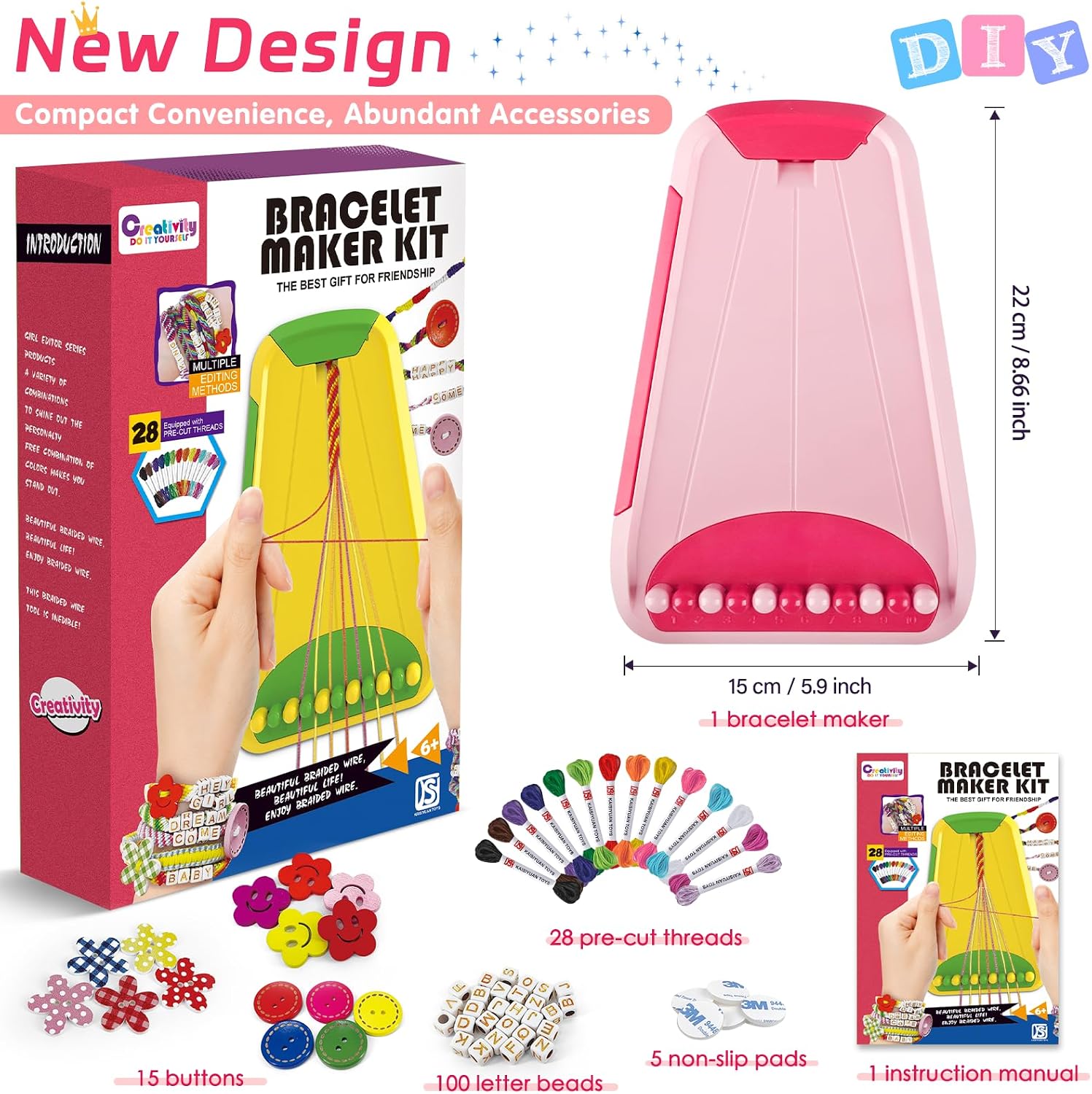 Detalle de Friendship bracelet making kit for kids