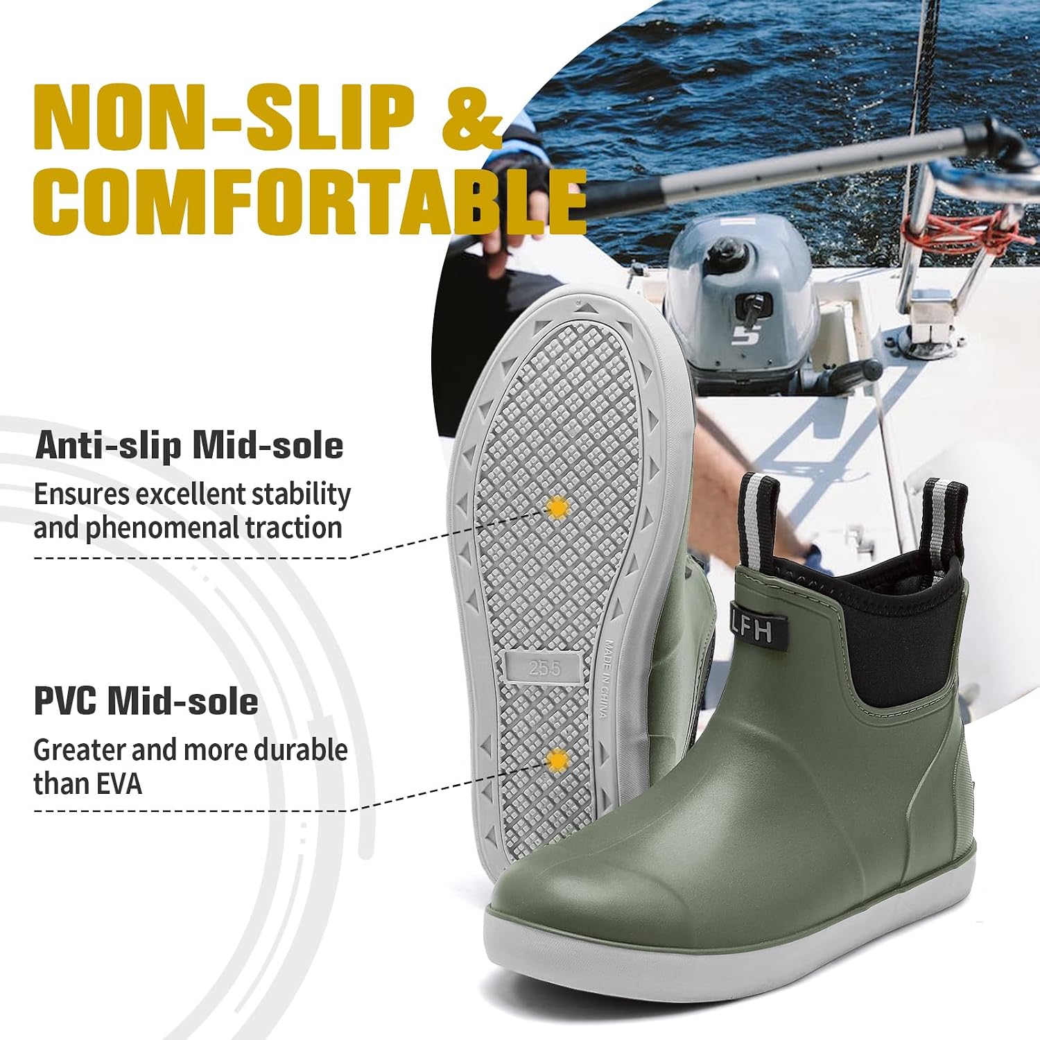 Detalle de CKWLXQY Men's Deck Boots Waterproof ankle boots