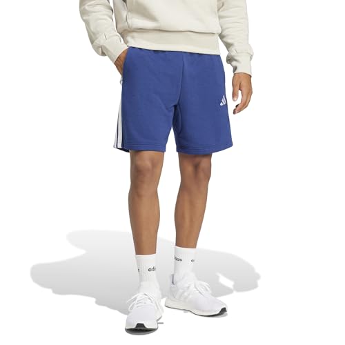 Thumbnail 5 de adidas Uomo Essential Three Stripes French Terry Short azul oscuro/blanco (3XL)