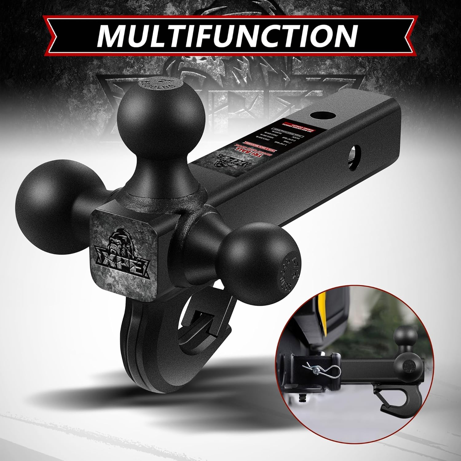 Thumbnail 5 de Trailer Hitch Tri Ball Mount 10,000 lbs 🚚