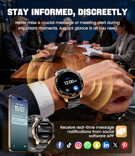 Detalle de LIGE Montre Connectée Homme 1,43" AMOLED