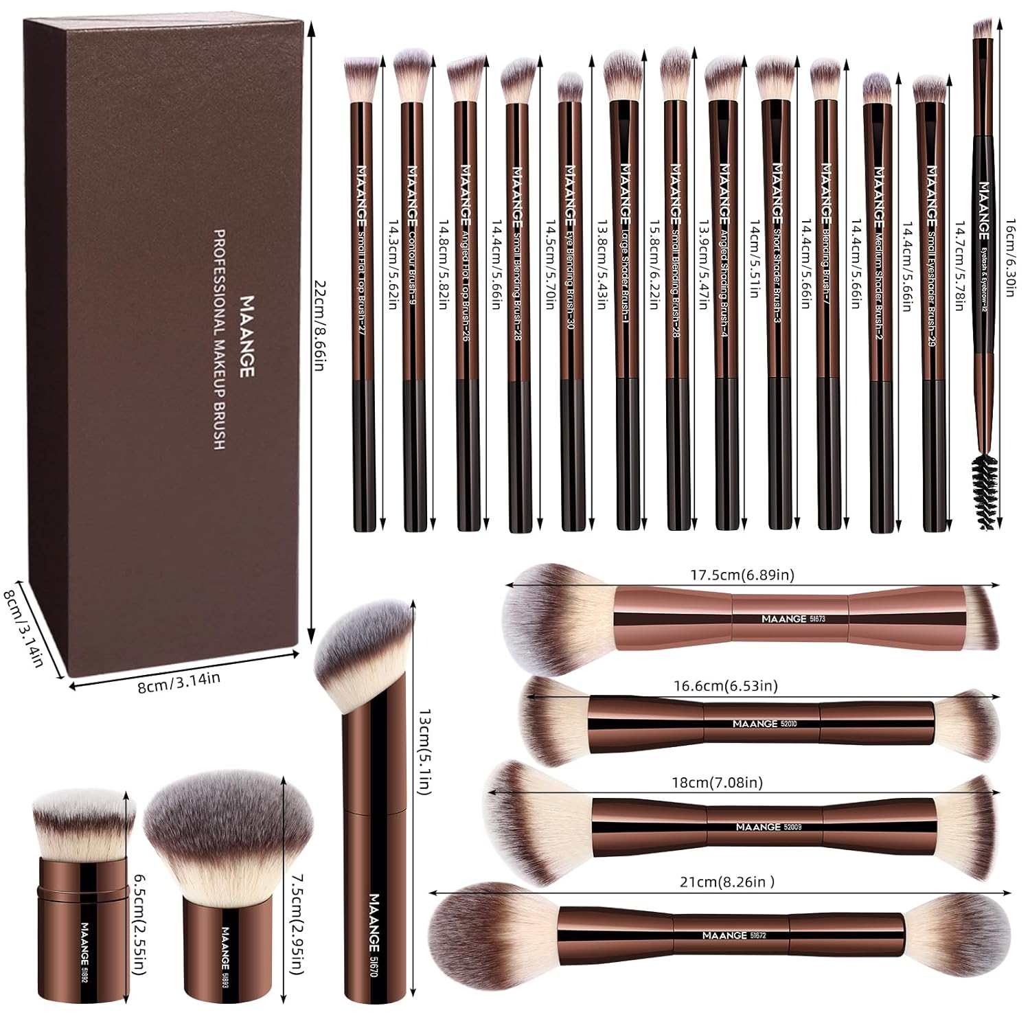Thumbnail 6 de MAANGE 20-Piece Makeup Brushes 🖌
