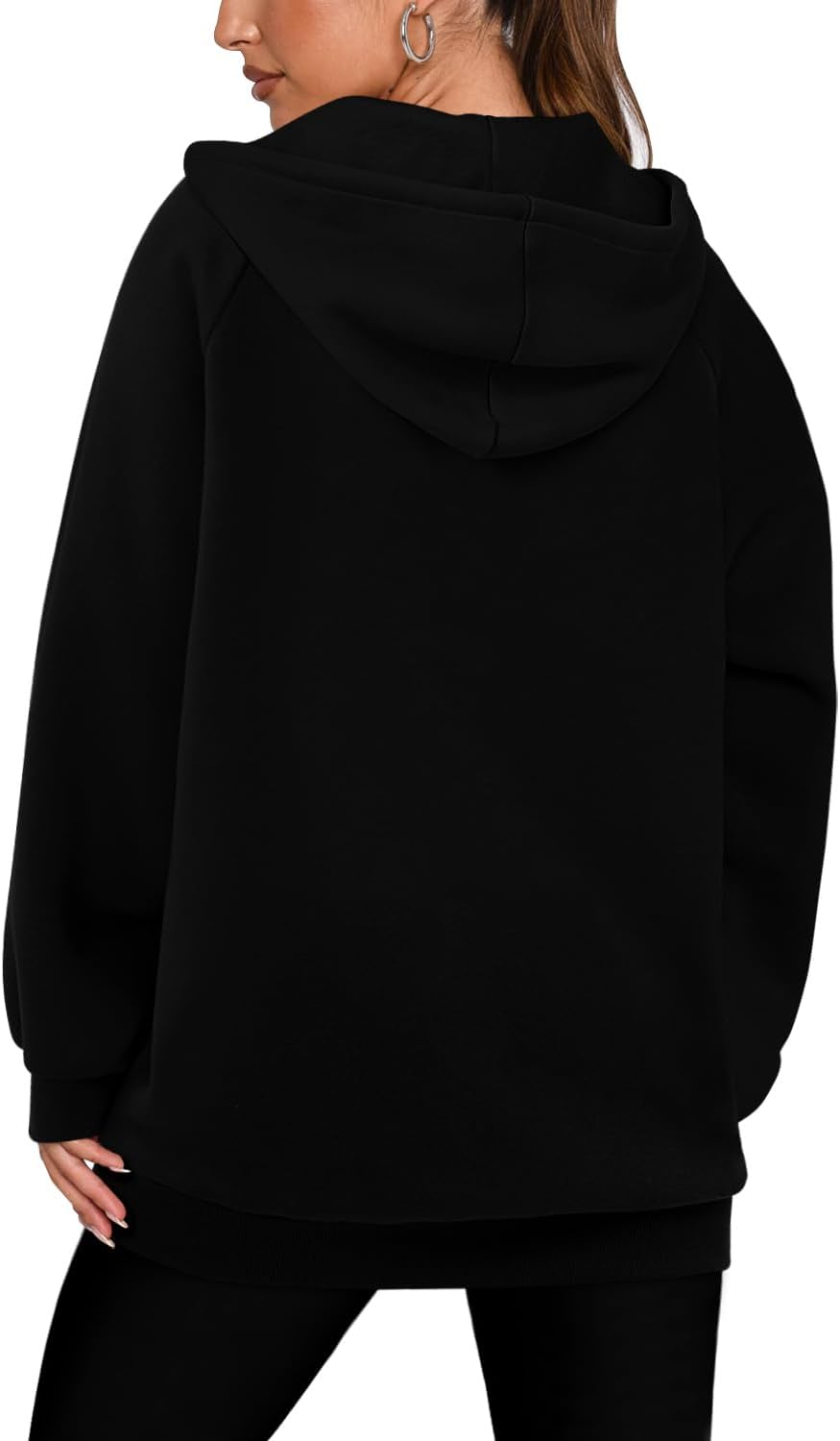Detalle de CHICZONE Women's Zip-Up Hoodie with Pockets, Long Sleeves and Hood