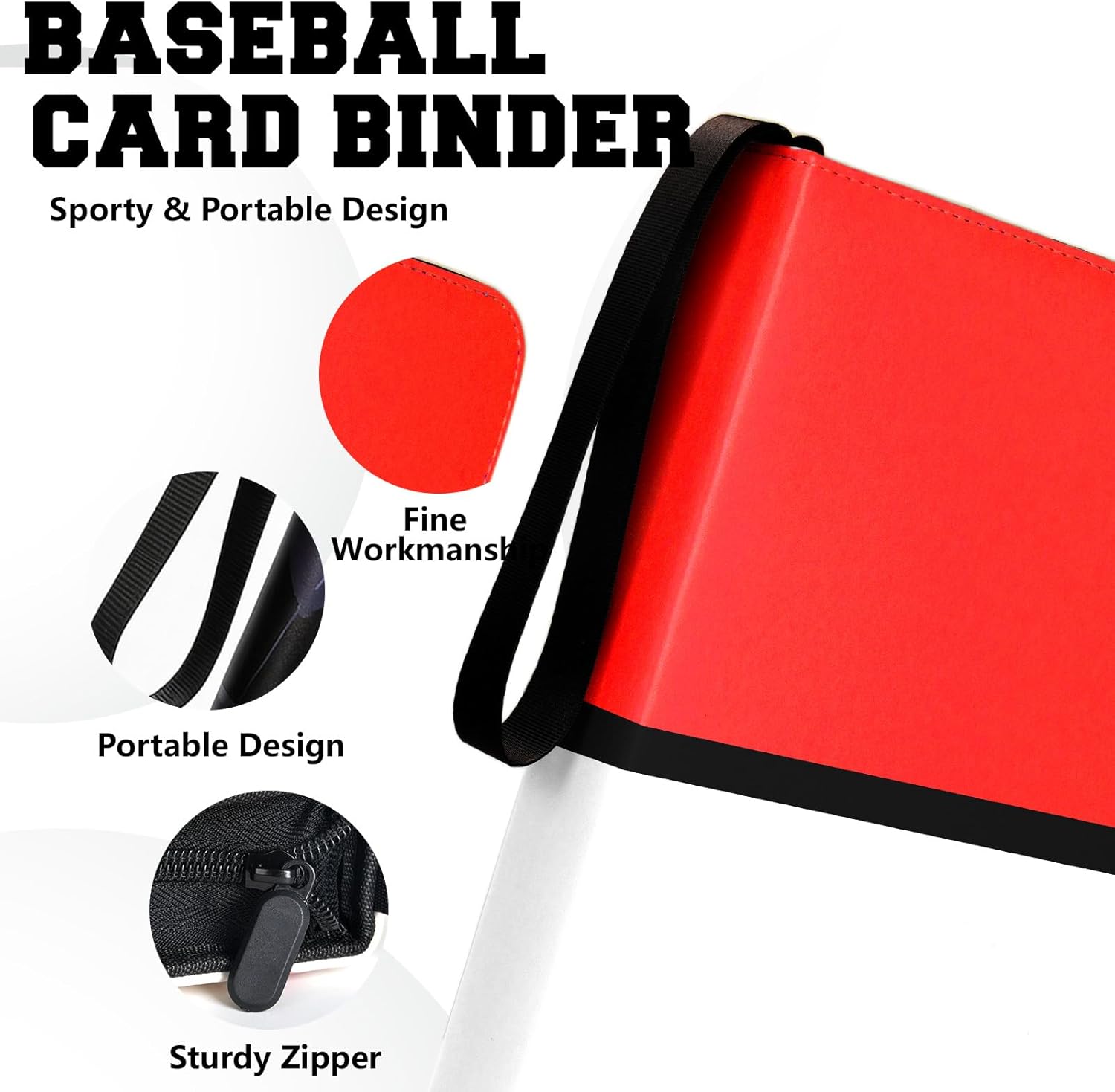 Thumbnail 2 de Mr.DaMai 9 Pocket Trading Card Zip Binder (Holds 900 Cards) with Removable Sleeves & 50 Pages