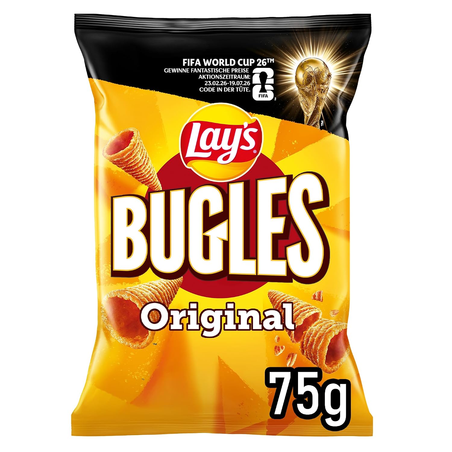 Detalle de Lay’s Bugles Original – Mais-Snack im 14er Pack (75 g je Tüte)