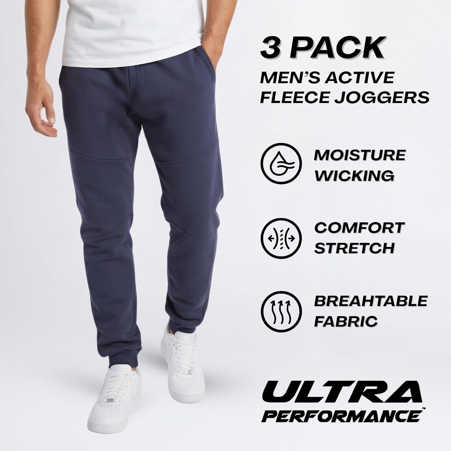 Thumbnail 2 de Ultra Performance Joggers 3 Pack Fleece