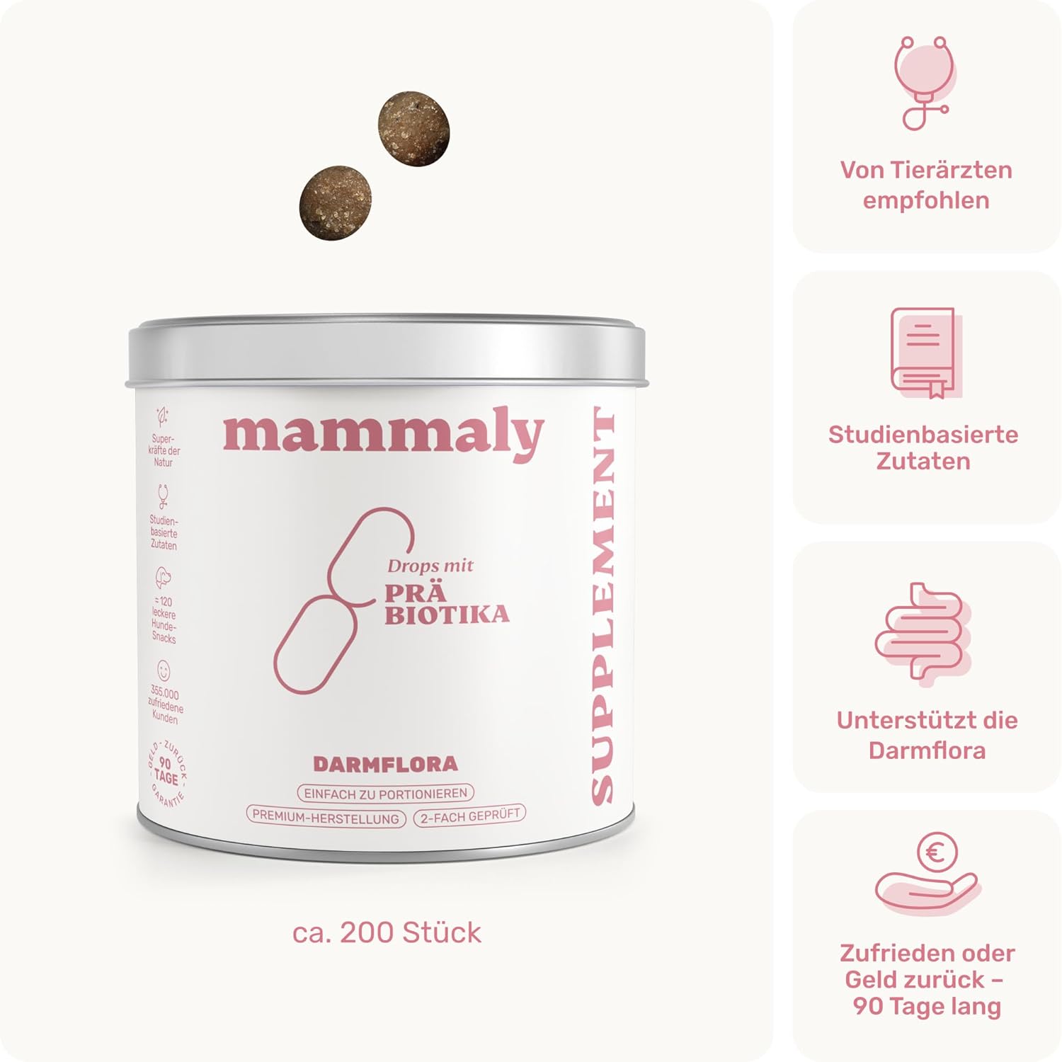 Thumbnail 4 de mammaly Probiotika-Drops 340g Hundefutter