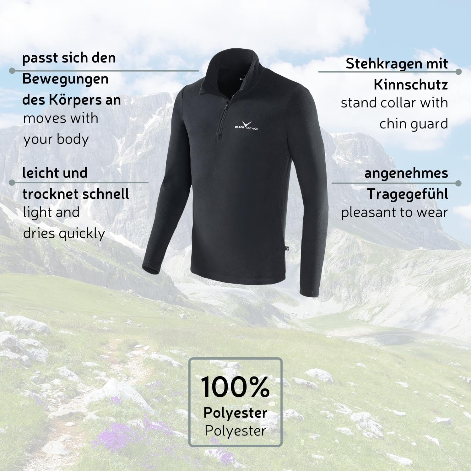 Thumbnail 3 de Black Crevice Skirolli maglia da sci, 170