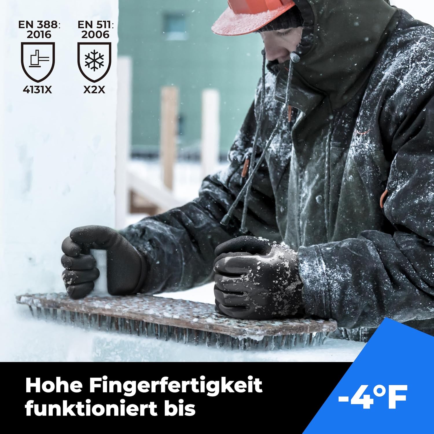 Detalle de toolant 3 Pairs Waterproof Gloves