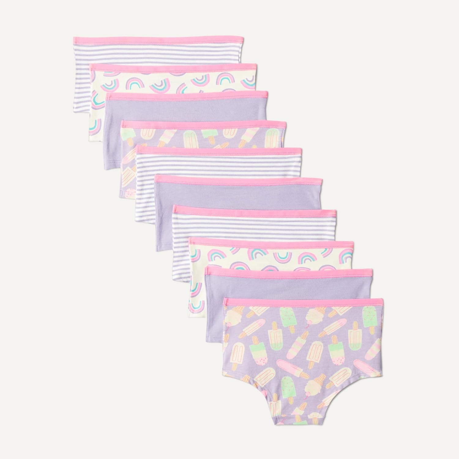 Detalle de Amazon Essentials Girls' Cotton Jersey Boyshort Underwear