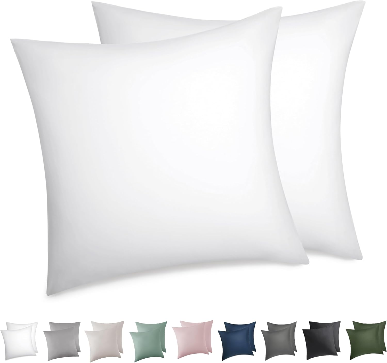 Thumbnail 6 de Bedsure Kissenbezug 40x60 im 2er-Set aus 100% Baumwolle (Oeko-TEX, Reißverschluss) – Olivgrün