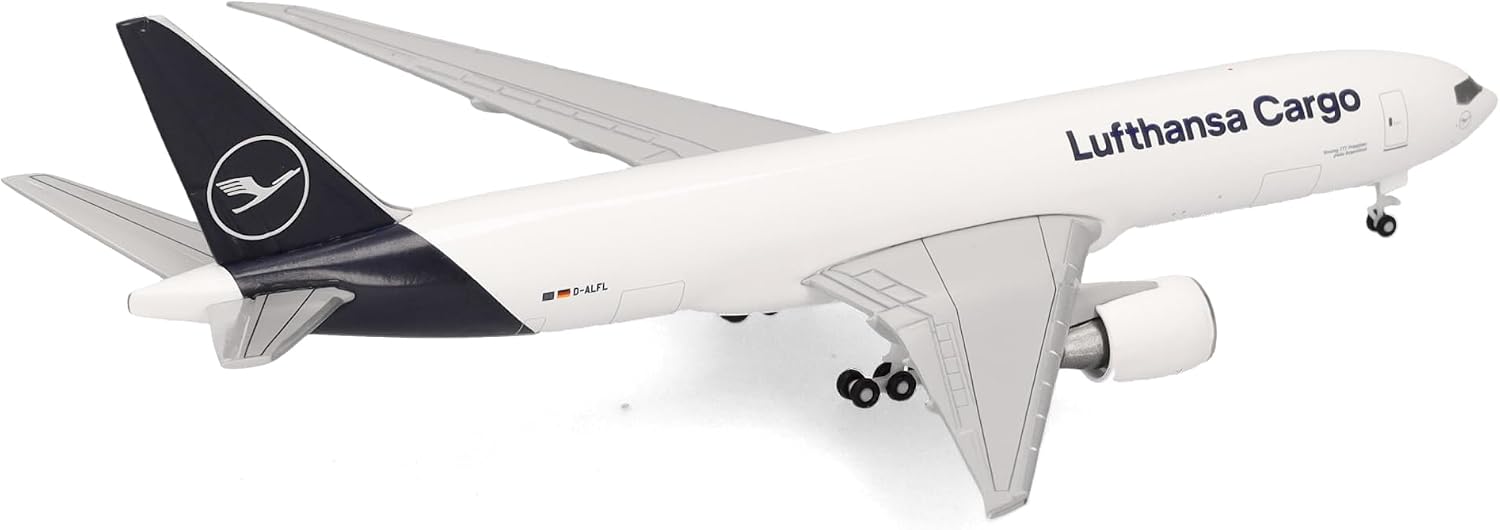 Detalle de Herpa 533188-002 – metalowy model Lufthansa Cargo Boeing 777F 1:500