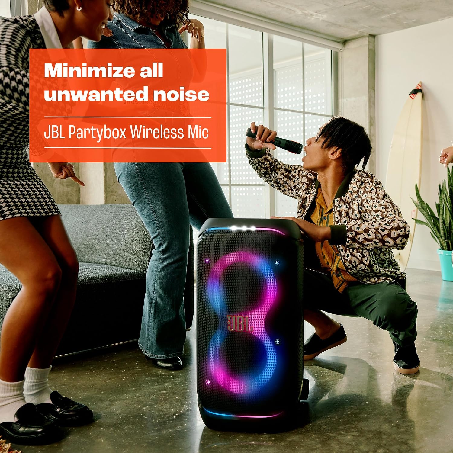 Detalle de JBL PartyBox Wireless Mic – Set mit zwei digitalen kabellosen Mikrofonen
