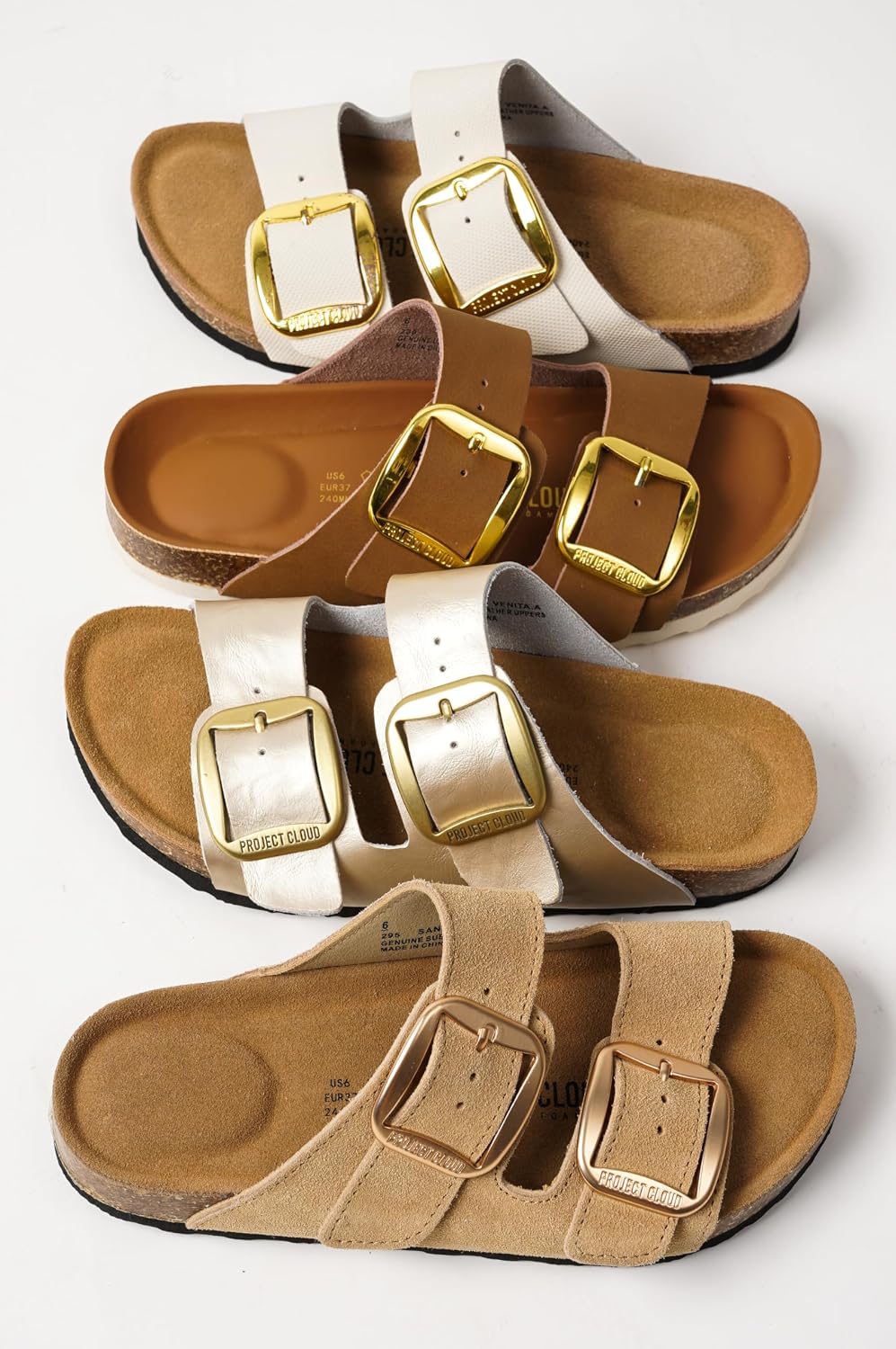 Thumbnail 6 de Project Cloud 100% Genuine Leather Footbed Sandals for Women (Santorini)