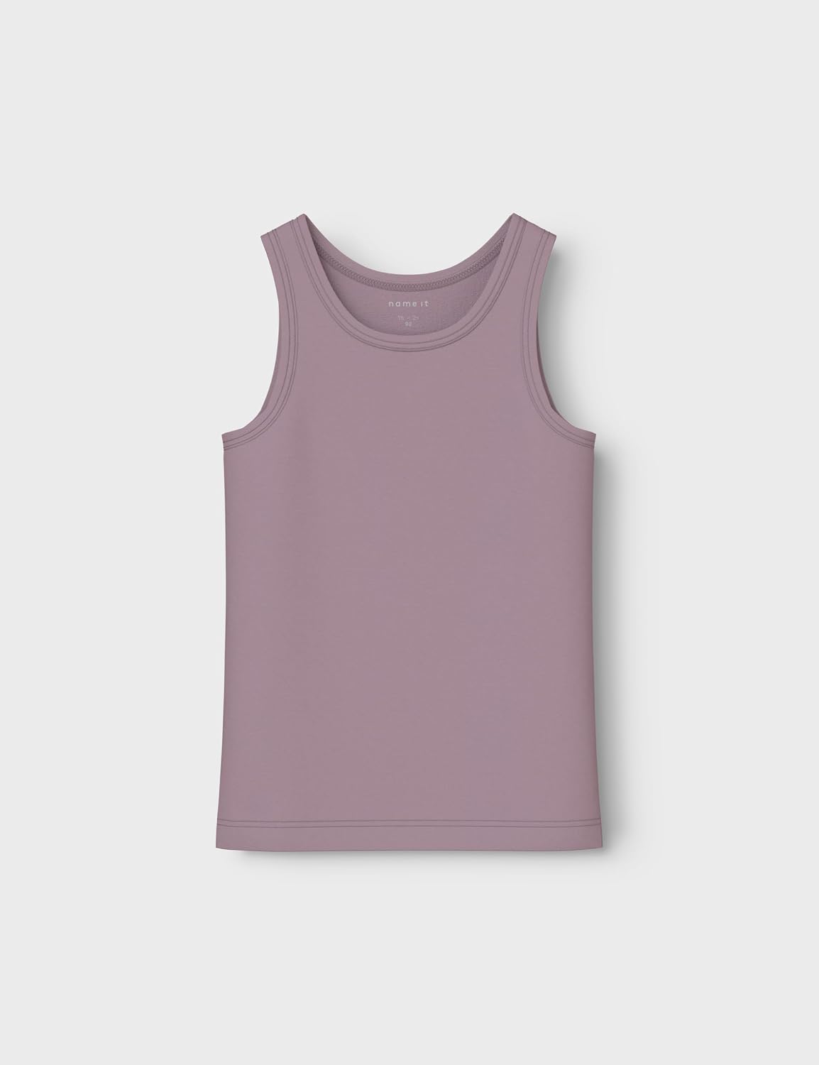 Detalle de NAME IT Nmftank Top 2p Barely Pink Bow Noos Nmftank – Lot de 2 débardeurs avec nœud Rose Fille