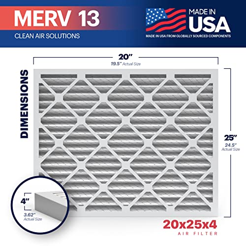 Detalle 2 de BNX MERV 13 20x25x4 HVAC Air Filter 🎚