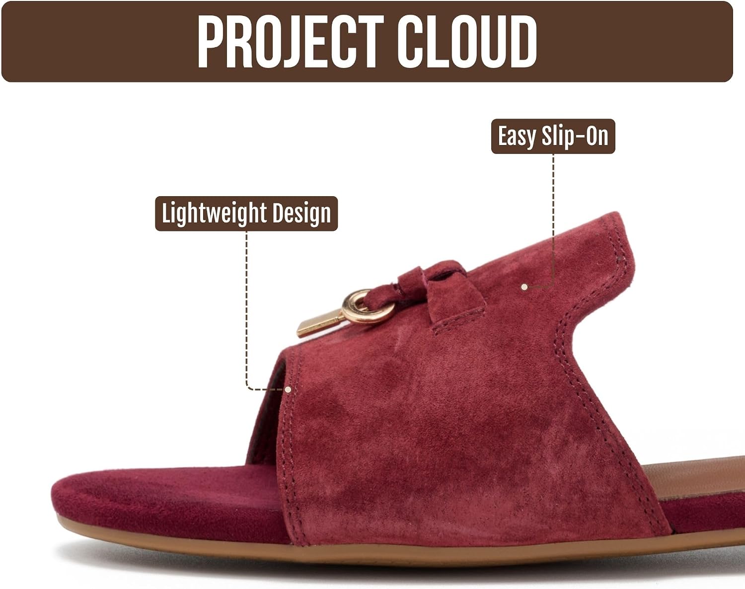 Thumbnail 2 de Project Cloud Leather Slide Sandals