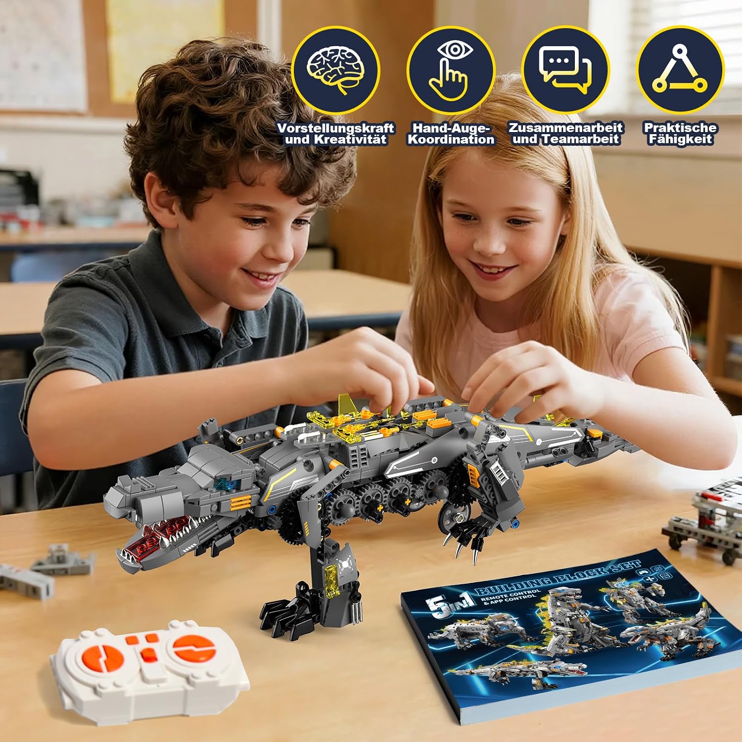 Thumbnail 6 de Technic Roboter Bausatz 935Pcs 5‑in‑1 RC