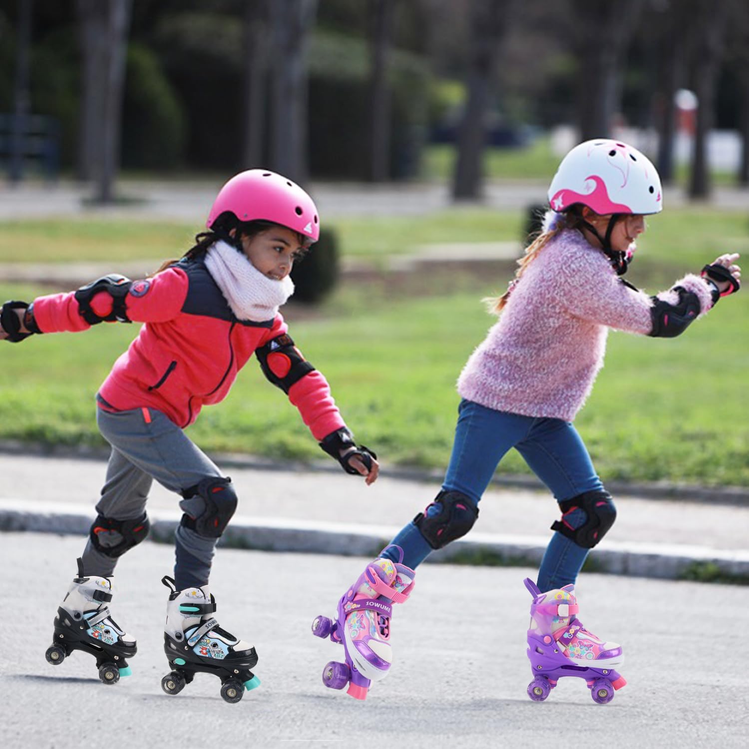 Thumbnail 6 de Sowume Adjustable Roller Skates for Girls and Women — Light-Up 8-Wheel Inline Skates (Adjustable Sizes)