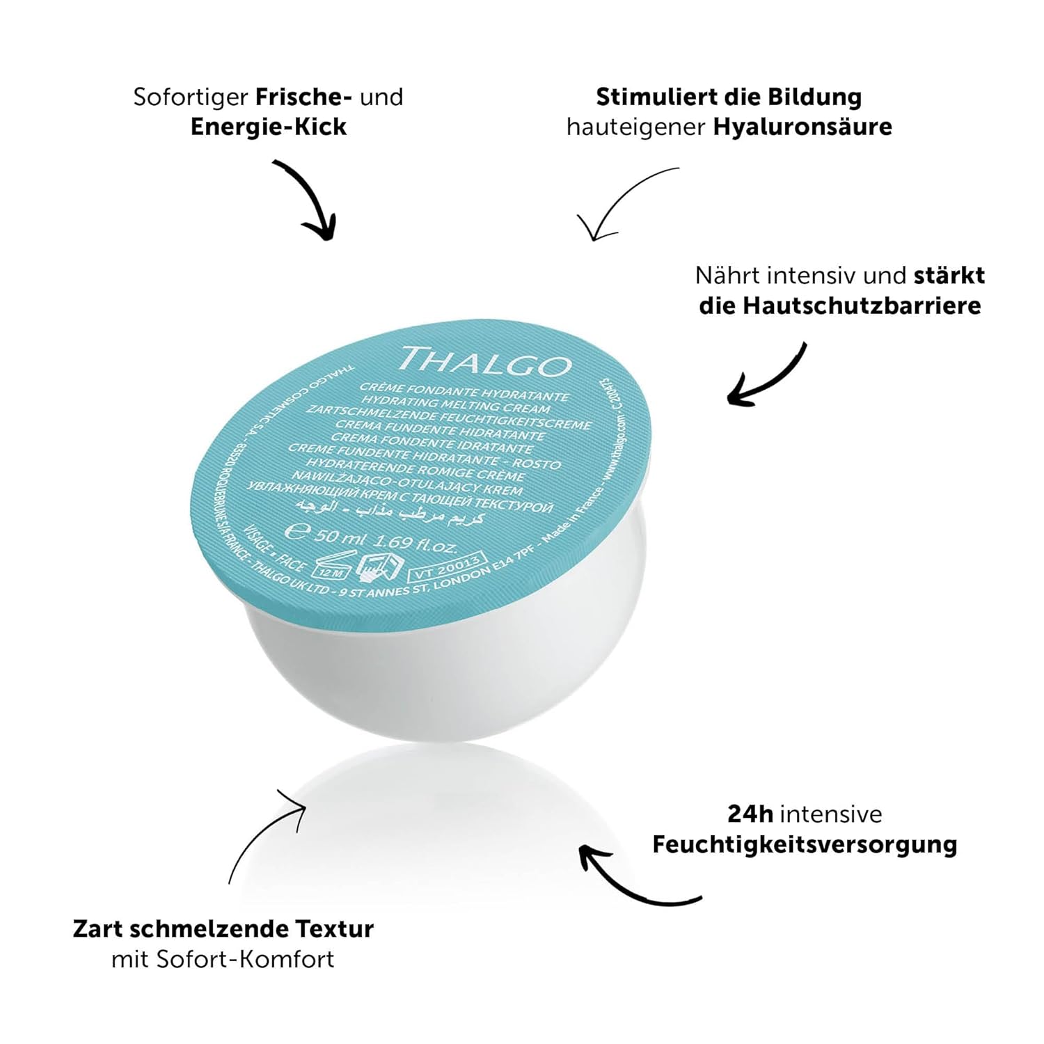 Thumbnail 1 de Thalgo Source Marine Gel-Cream – frische Feuchtigkeits-Gelcreme Nachfüllung (50 ml)