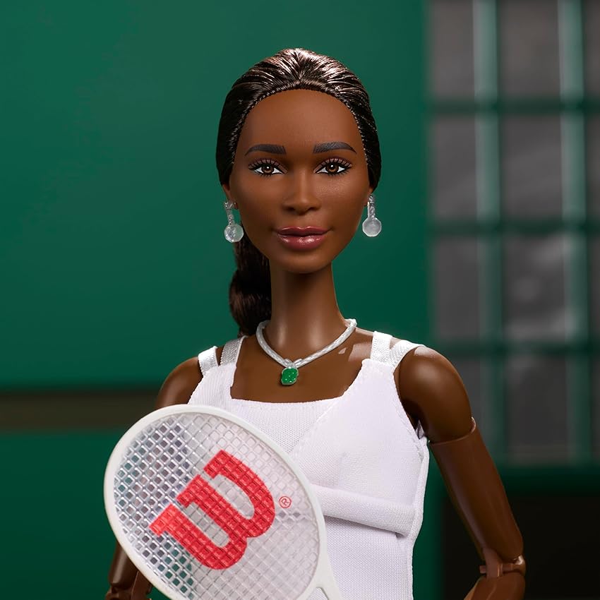 Thumbnail 2 de Barbie Inspiring Women Venus Williams muñeca con raqueta 🎎