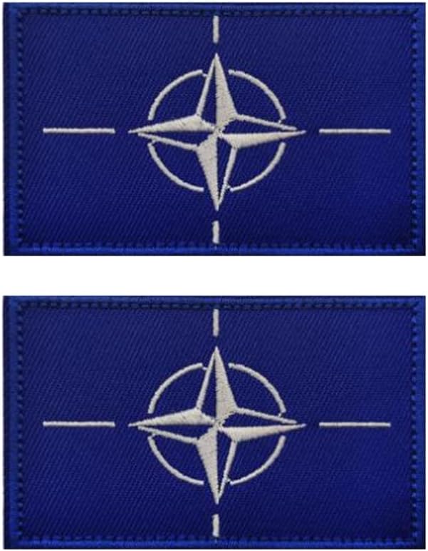 Detalle de Uijokdef NATO Flag Patches, Polyester