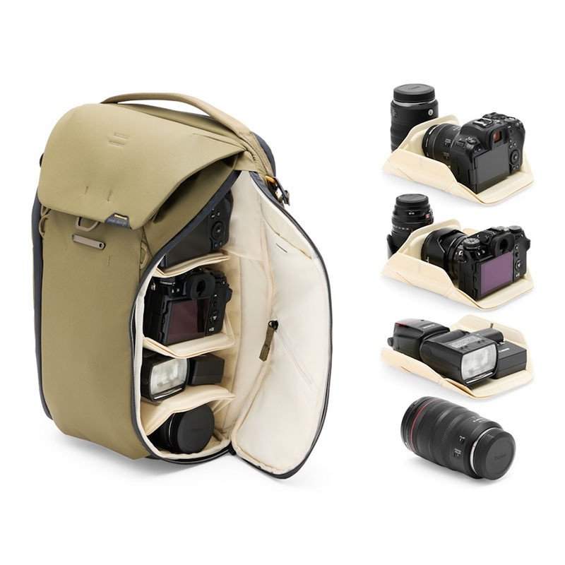 Detalle 2 de Peak Design Everyday Backpack 20L Kelp (Bedb-20-kp-3) — mochila diaria para urbanitas y aventureros