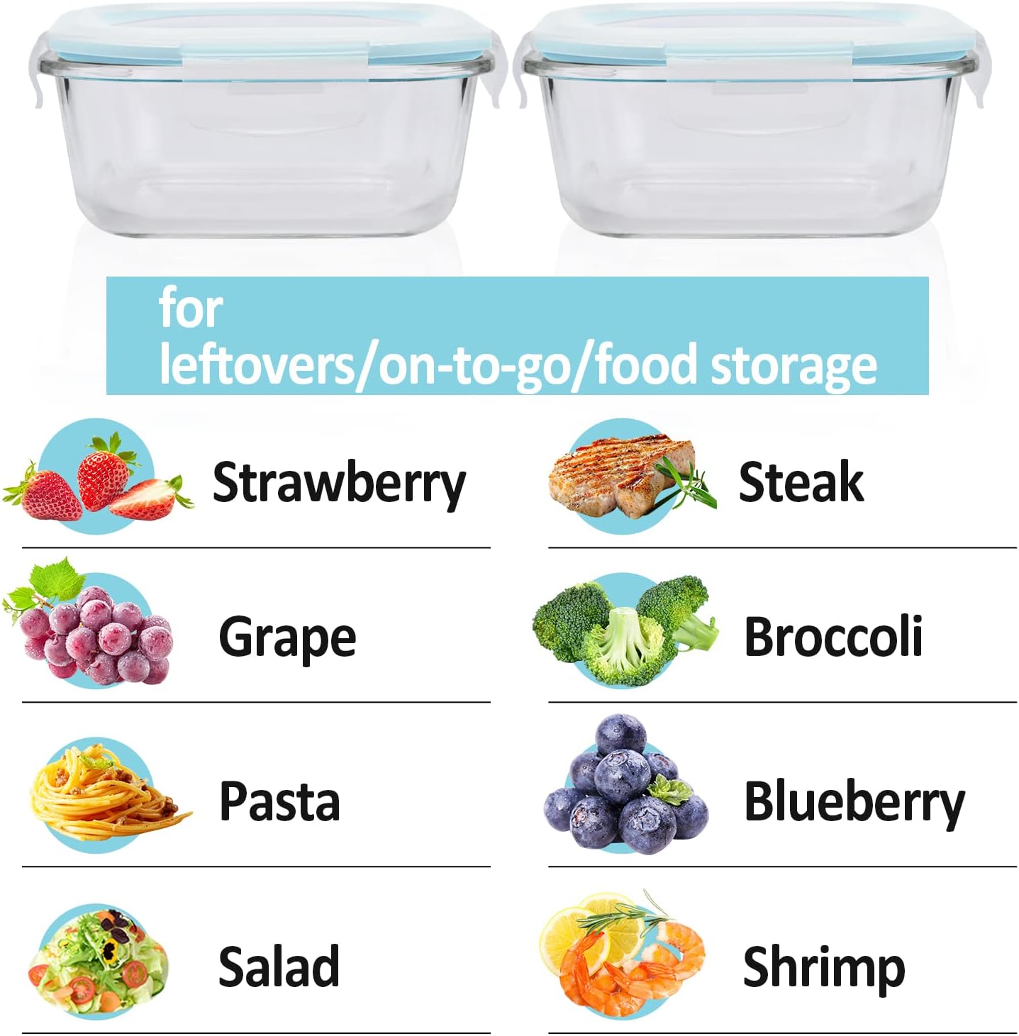 Thumbnail 6 de ROSOS Glass Food Storage Set 6-Pack 370ml