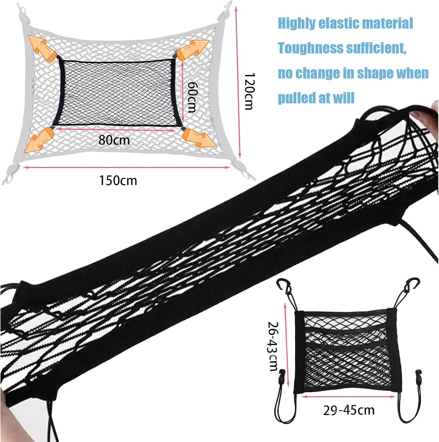 Detalle de Naturezhen Elastic Cargo Net Spandex