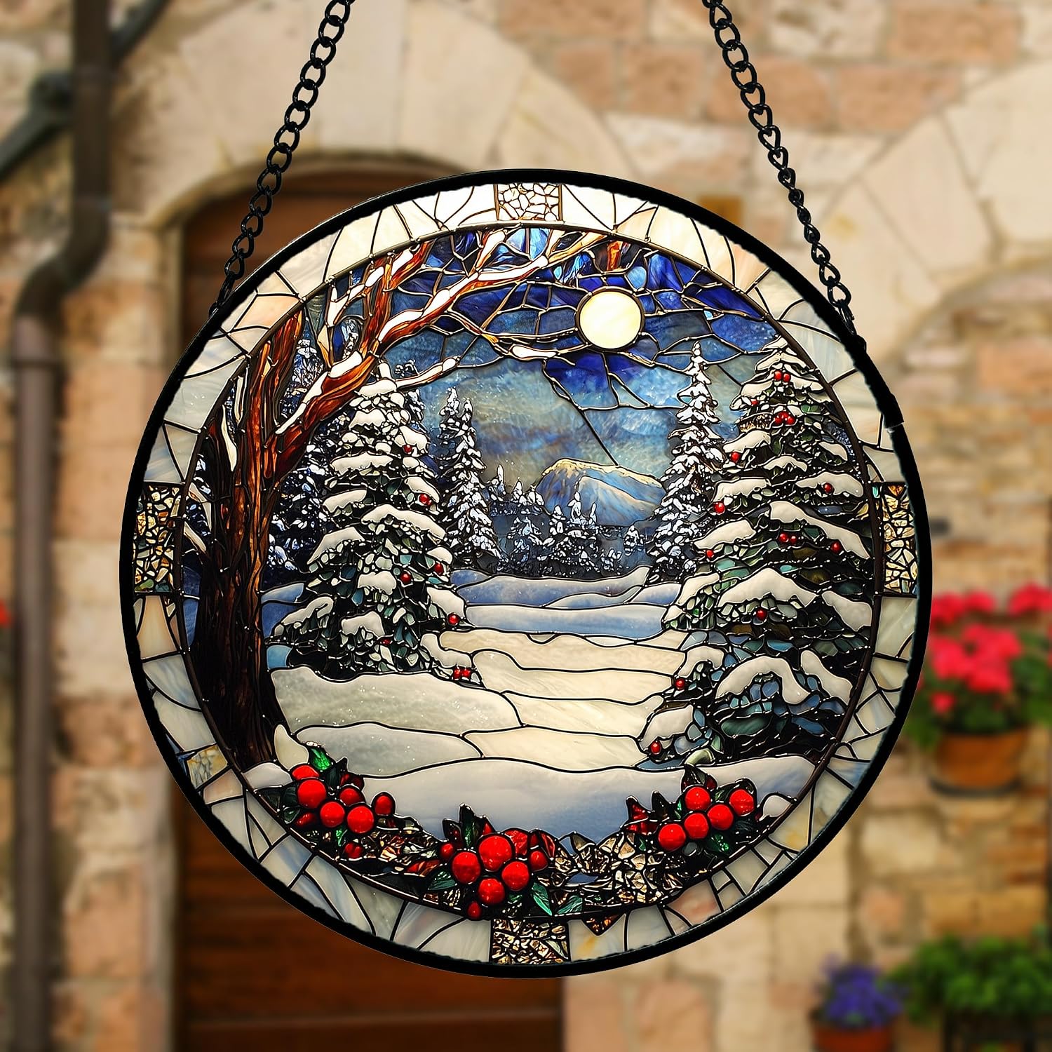 Detalle de Stained Glass Suncatcher 6.3-Inch