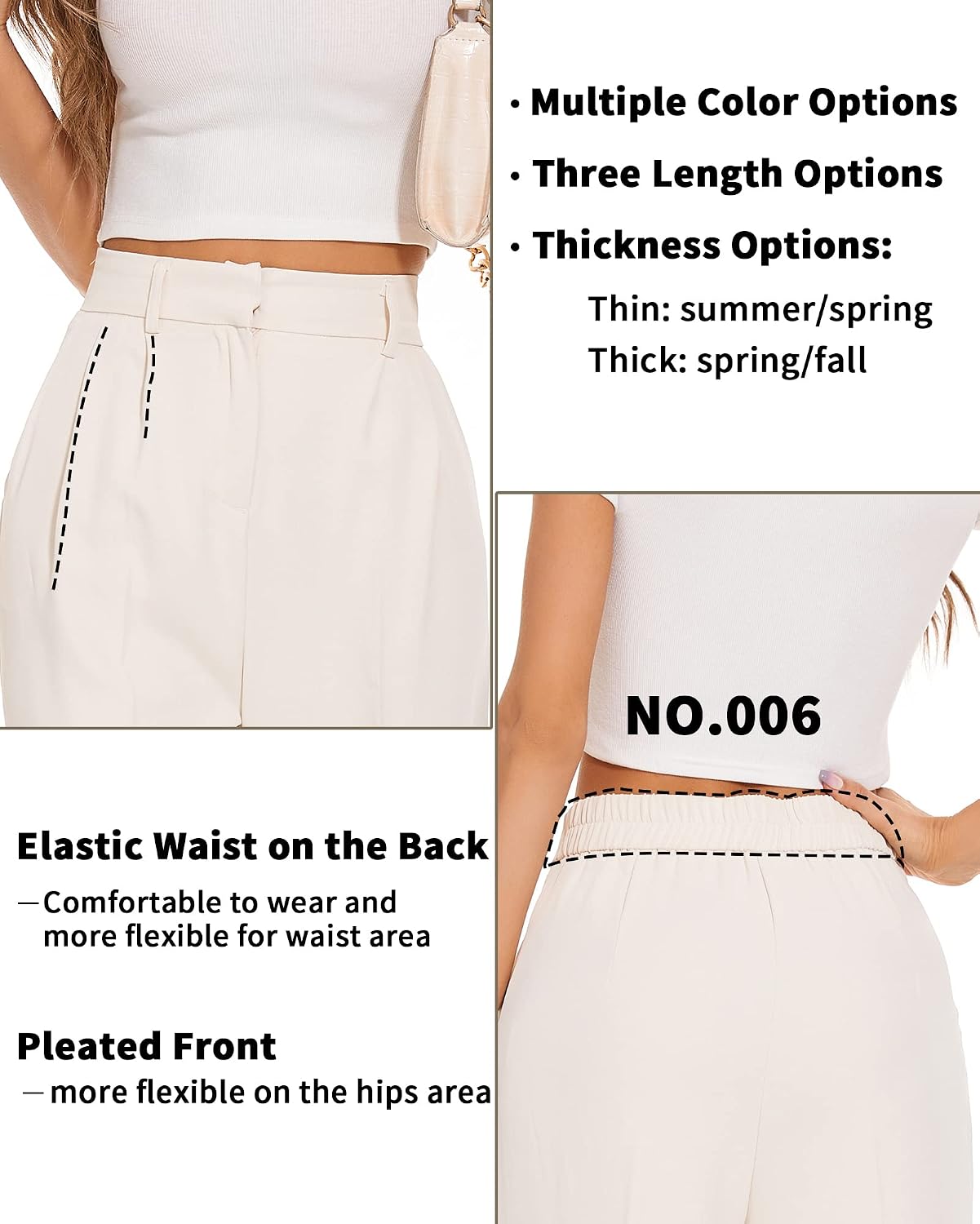 Detalle 2 de FUNYYZO Wide Leg Pants for Women