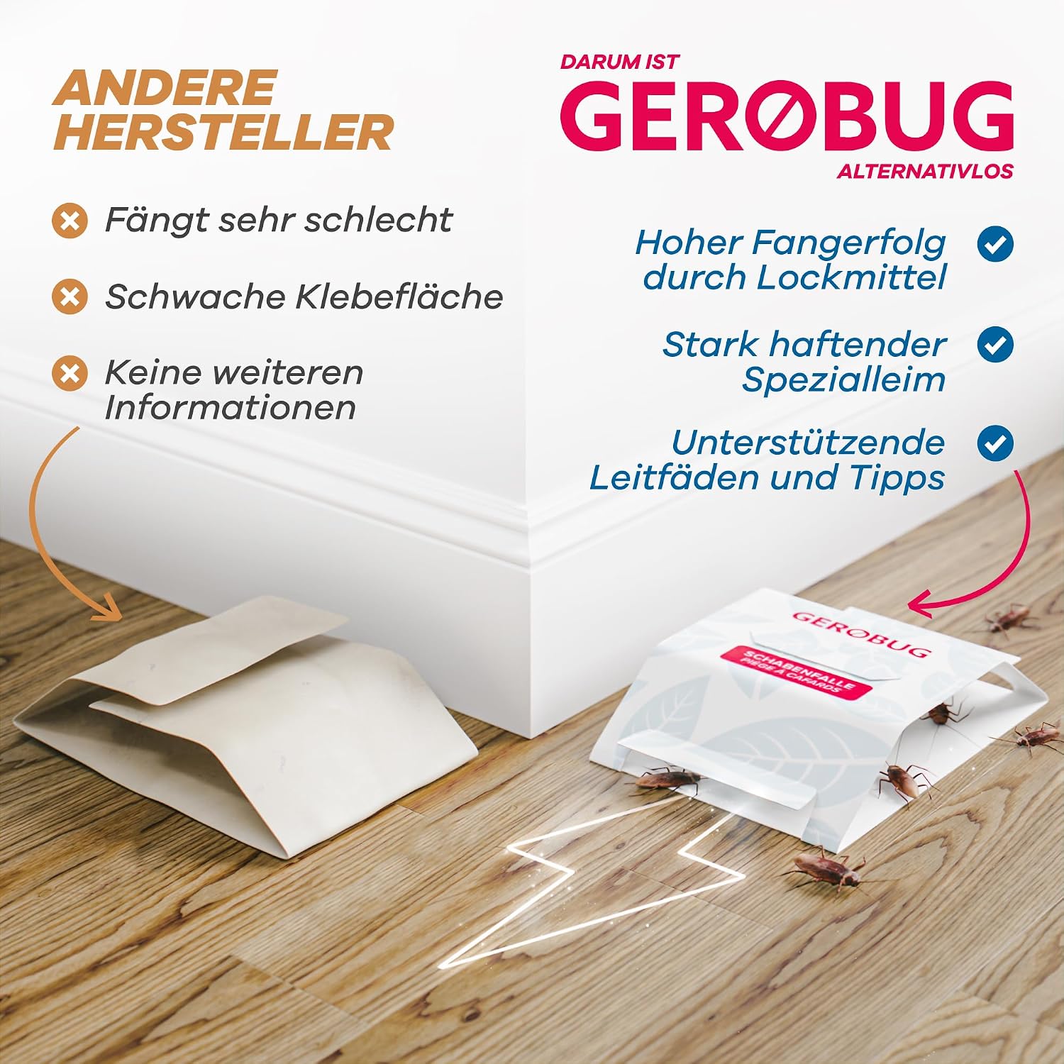 Thumbnail 6 de Gerobug Schabenfalle, 12 Stück