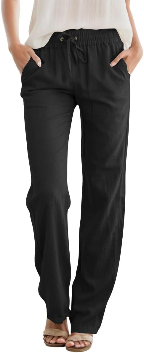 Detalle de JEKAOYI Women's Pants in Linen Blend