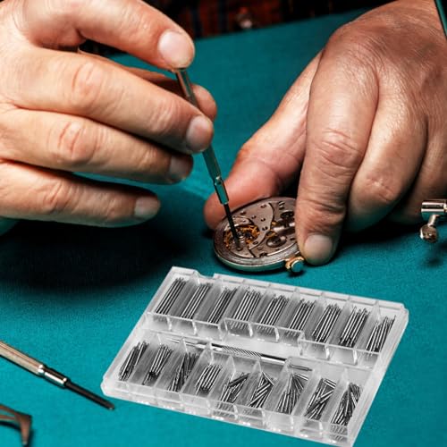 Detalle de RONGWANGFU Set completo di 360 utensili per cinturini da orologio – Spilli in acciaio inox 8–25 mm