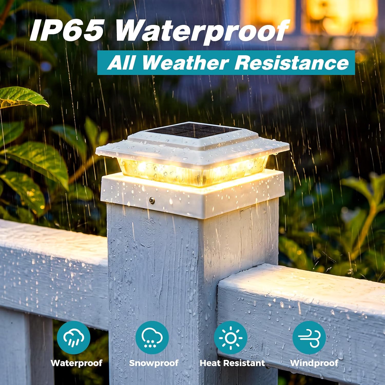 Detalle de Kolpop Solar Post Cap Lights 4-Pack