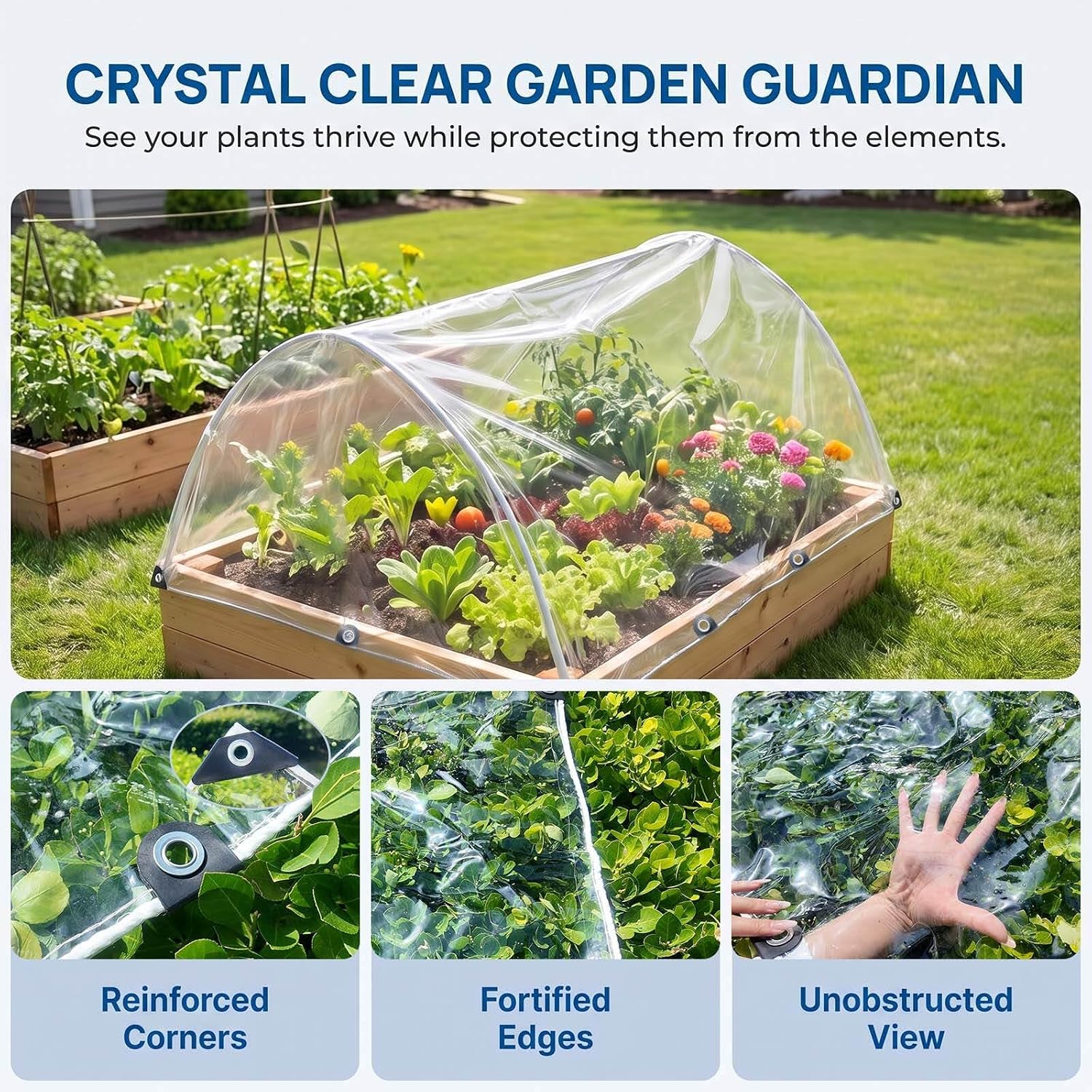 Detalle 1 de Clear Vinyl Tarp, 14-Mil