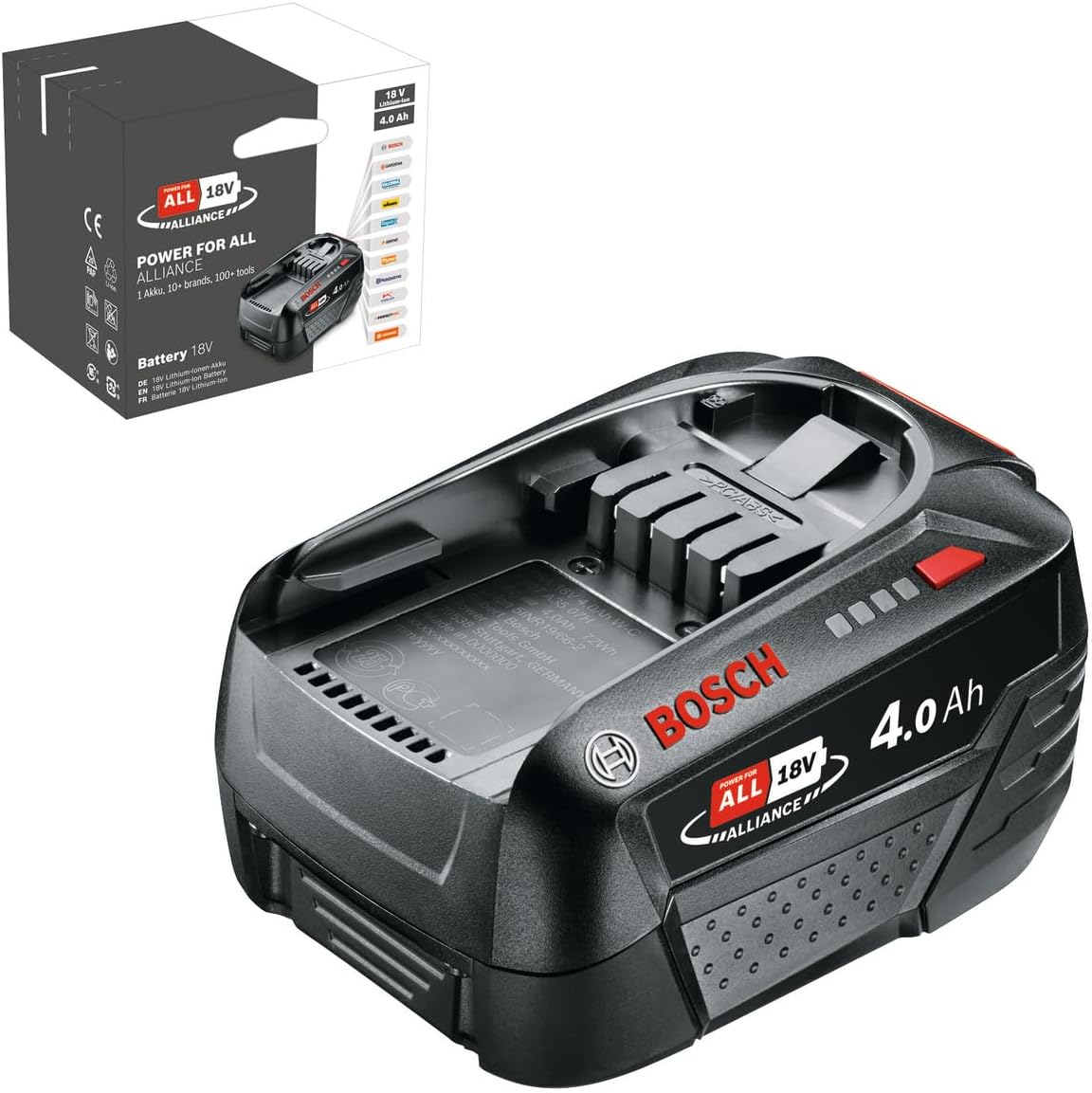 Detalle de Bosch PBA 18V 4.0Ah battery pack 🛠