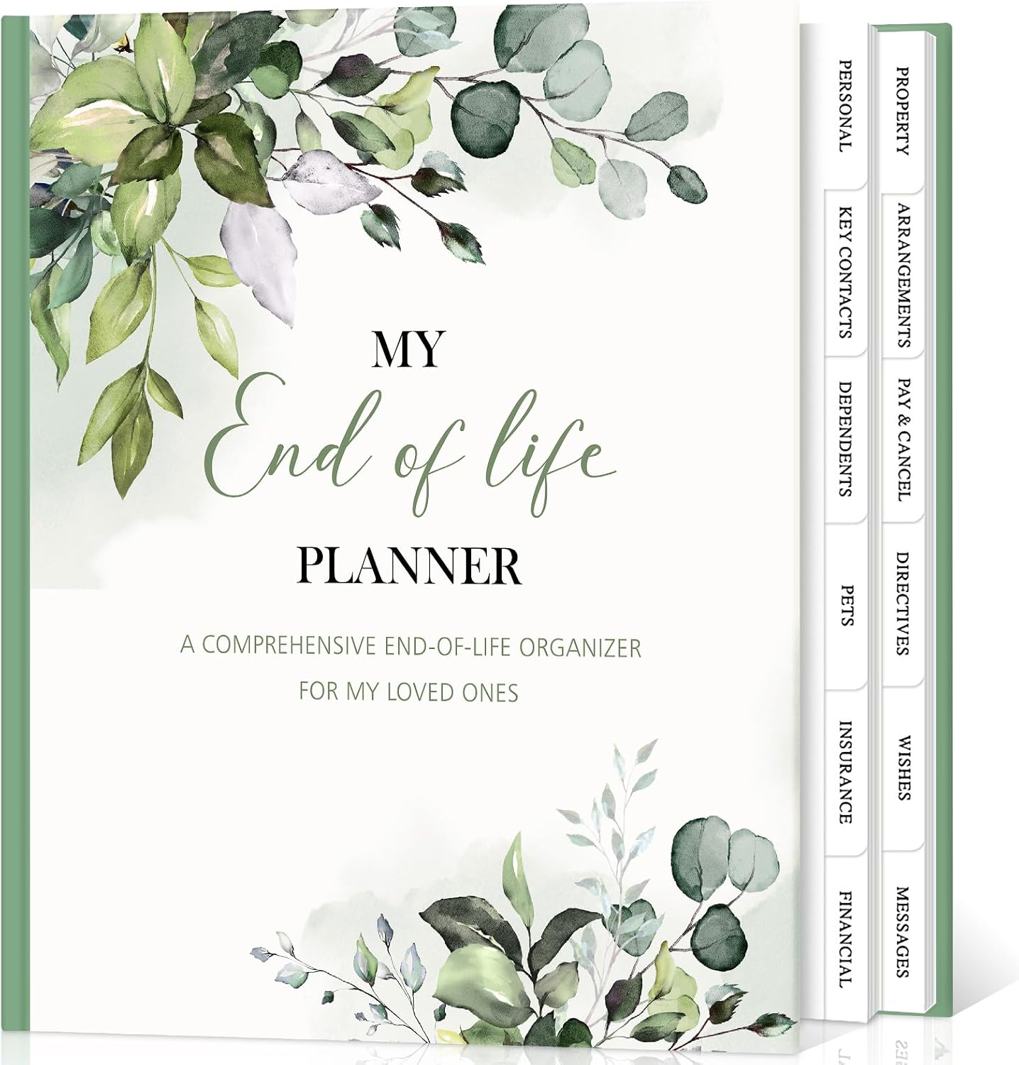 Imagen de Lanpn End of Life Planner Death Organizer with Tabs – Leather Hardcover, Final Wishes & Estate Planning Journal en OfertitasTOP