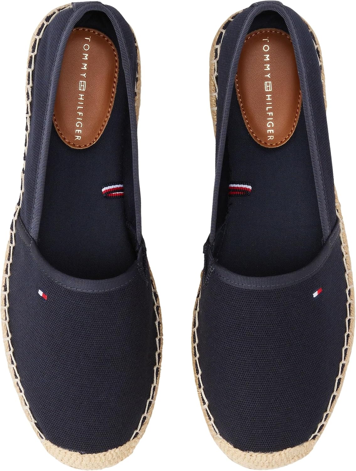 Detalle de Tommy Hilfiger Women’s Flag Canvas Espadrilles with Logo