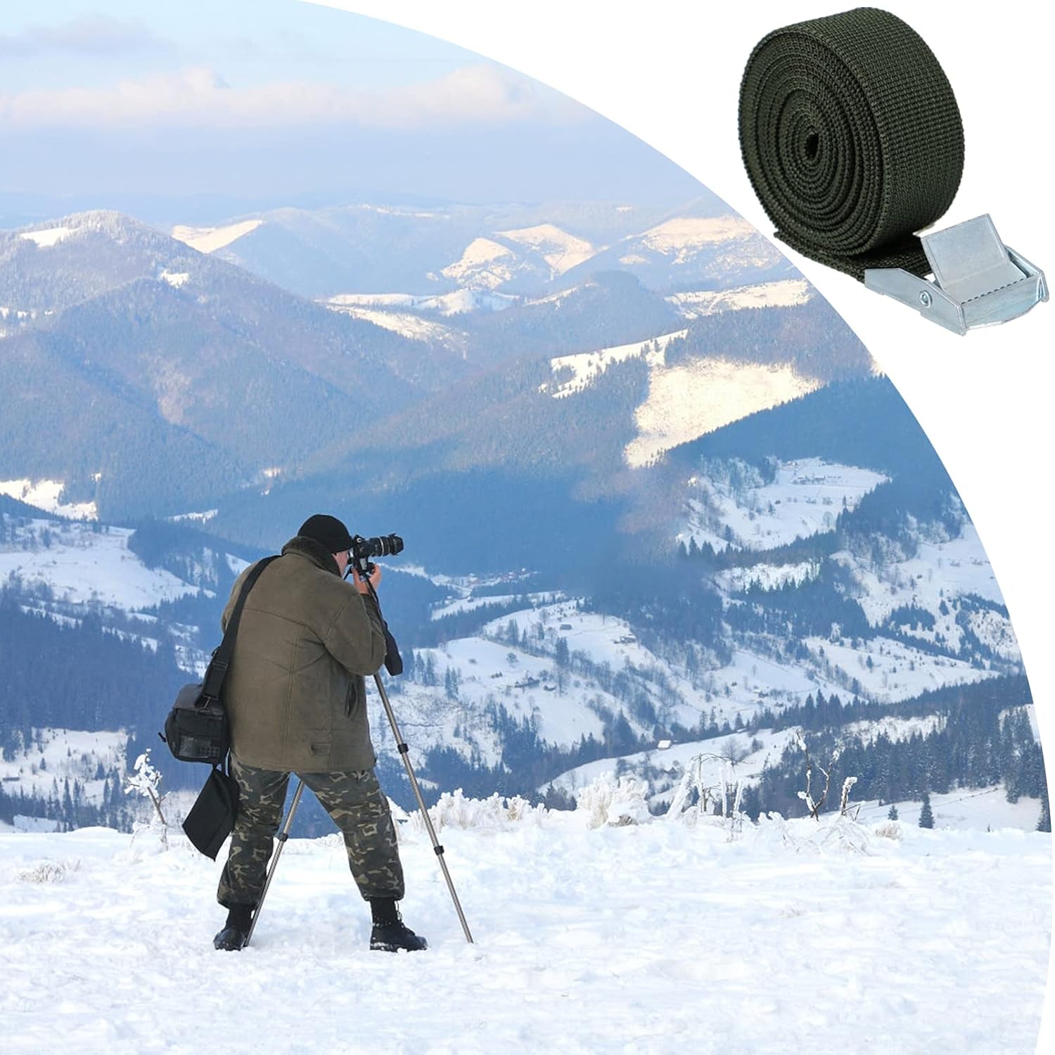 Thumbnail 5 de Milisten Kamera Befestigungsgurt – 2er-Set, 200 cm robuster Befestigungsgurt für Wildkamera, Outdoor