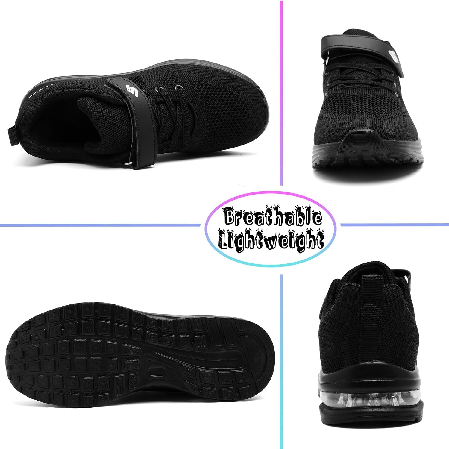 Detalle 2 de Unitysow Kinder Sneaker mit Klett, Mesh