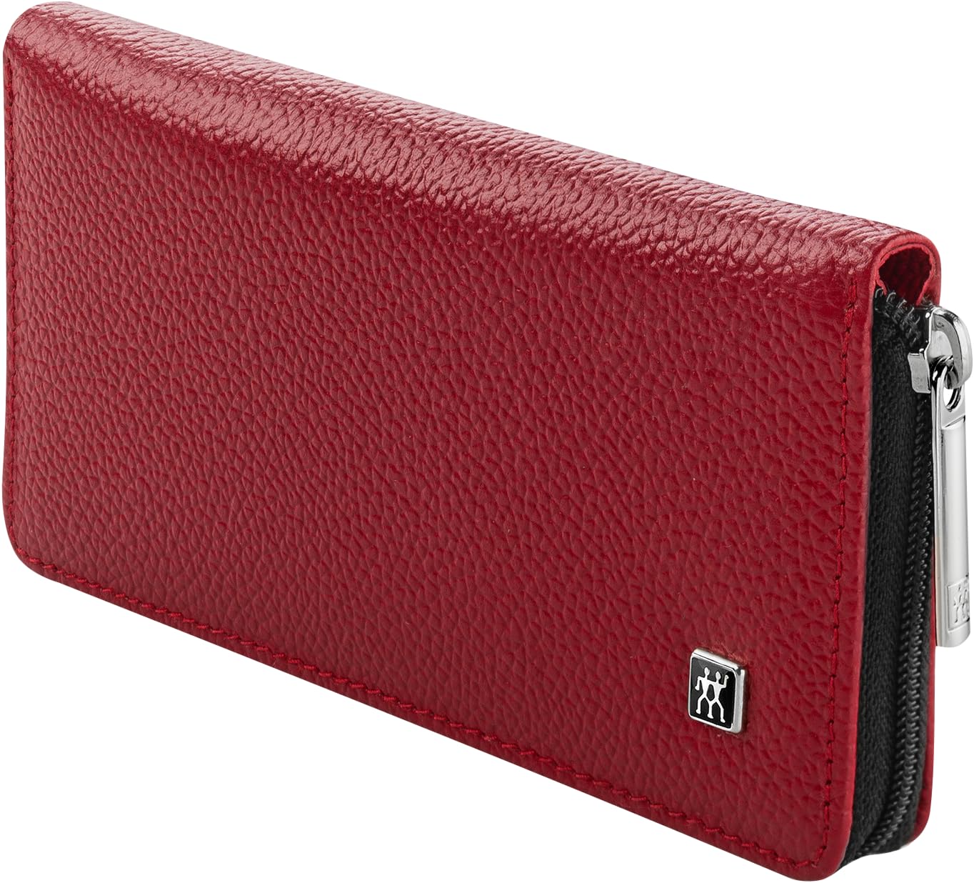 Detalle de ZWILLING Maniküre-Set Premium 5-teilig mit Kombi-Nagelschere im Echtleder-Etui (Rot)