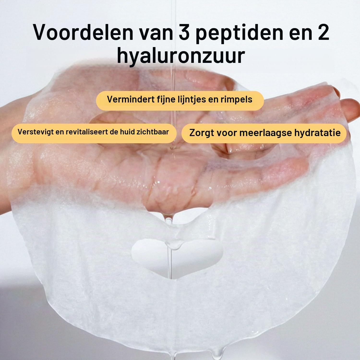 Thumbnail 2 de RAZUYEN RAMSKT3 gezichtsmasker met hyaluronzuur en peptiden, 10 stuks