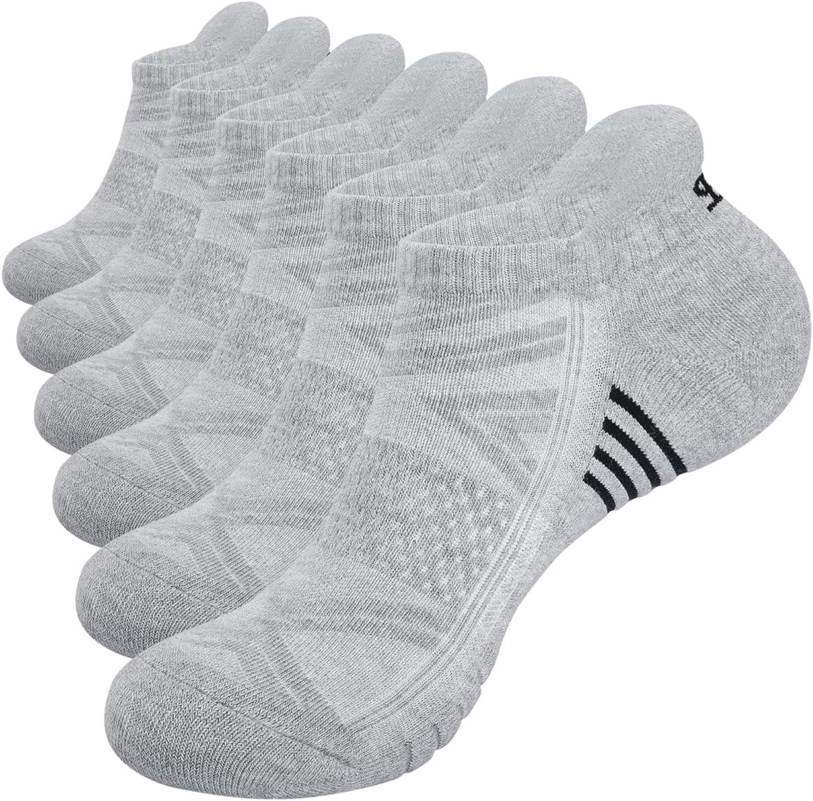 Thumbnail 6 de Alaplus Cushioned Running Socks: 6-Pair Ankle Trainer Socks for Men and Women