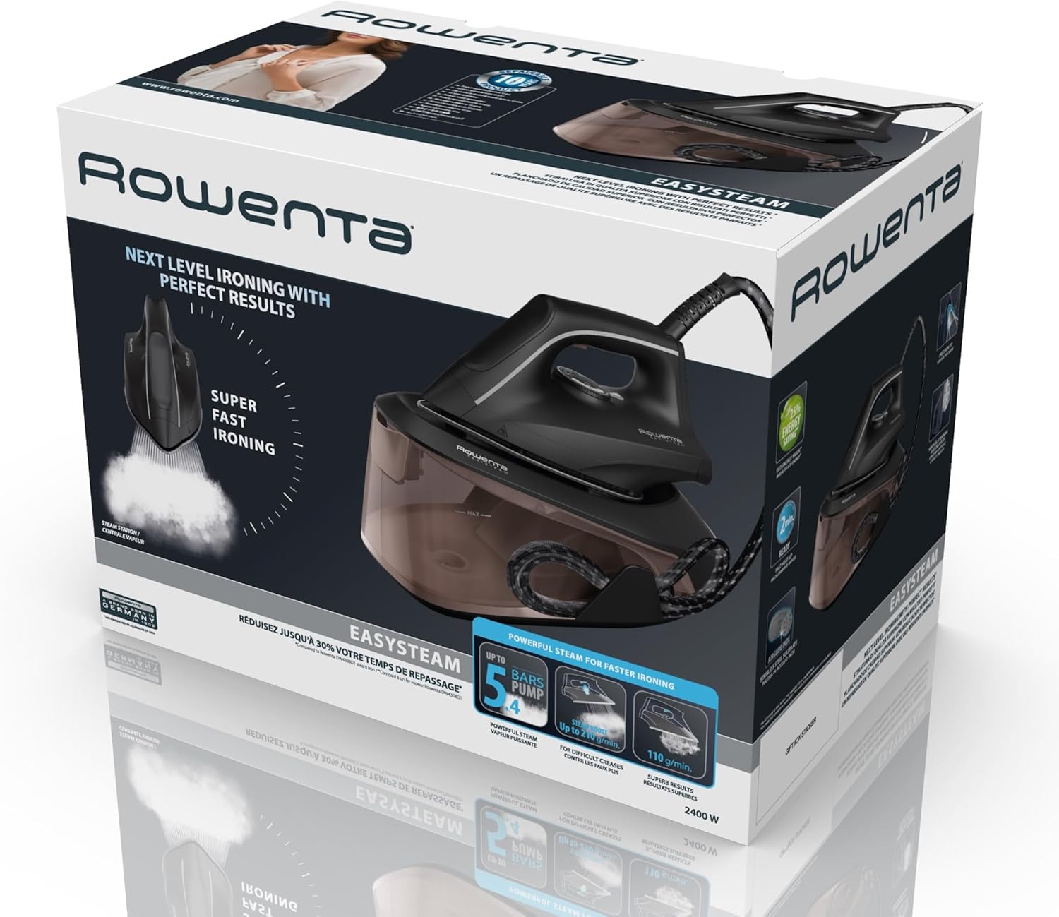 Thumbnail 6 de Rowenta Easy Steam VR5120: ferro a vapore con serbatoio da 1,4 L e modalità Eco