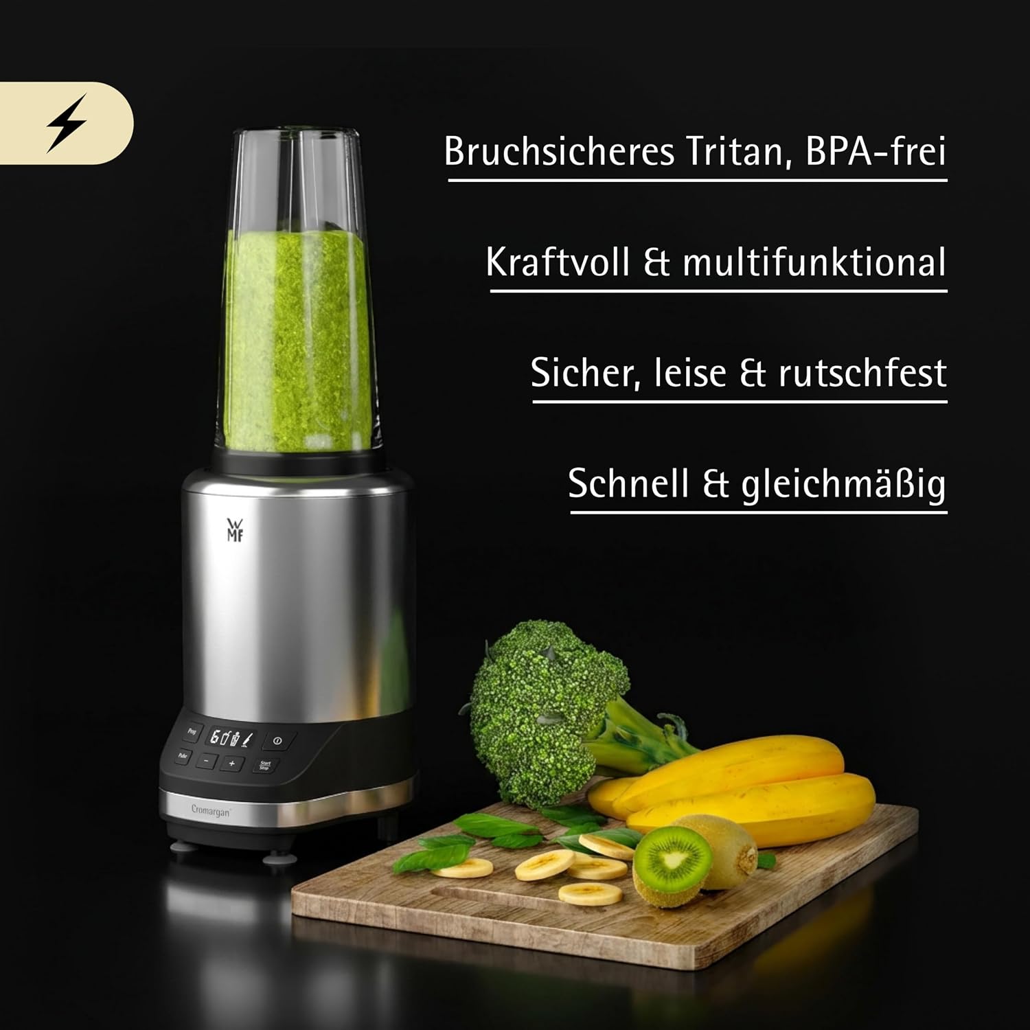 Thumbnail 6 de WMF Kult Pro Multifunktionsmixer Hochleistungsmixer – 1200 W, 30.000 U/min, 4 Mixbehälter inkl. ToGo-Verschluss