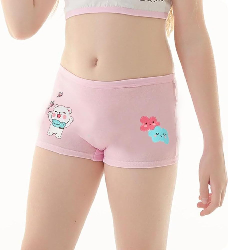Thumbnail 1 de FedMois Girls Cotton Boxer Briefs Underpants Pack of 12