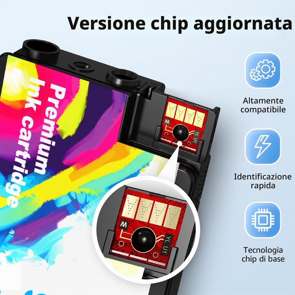 Detalle 2 de Q-image 16XL Cartucce d'inchiostro Compatibili per Epson WorkForce WF-2630/2510/2750/2760/2010 – 15 pezzi (6N,3C,3M,3G)