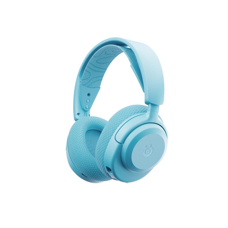 Detalle de Auriculares SteelSeries Arctis Nova 3X inalámbricos Bluetooth – aguamarina