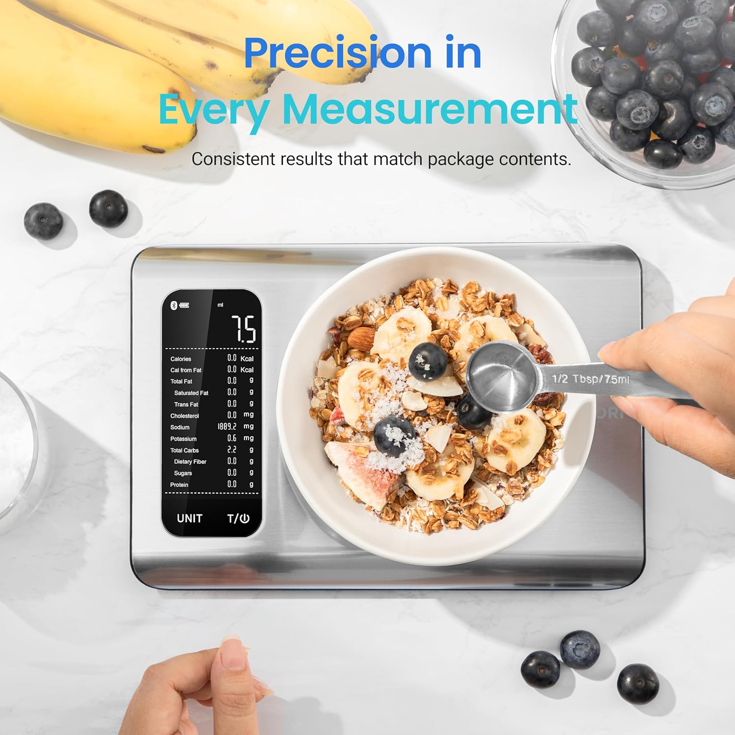 Thumbnail 6 de COSORI Smart Kitchen Food Scales with app tracking (Vesync) and LCD nutrition display